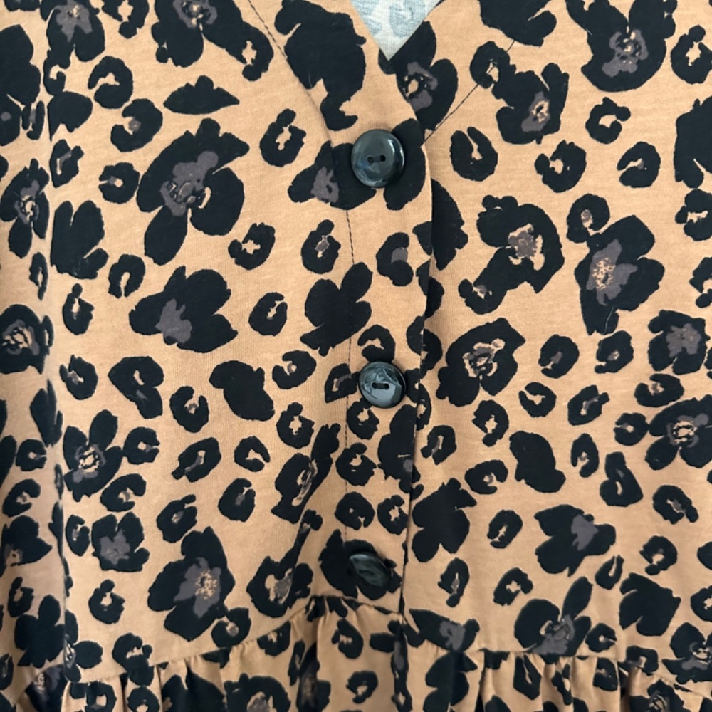 Asos Design Curve Leopard Print Long Sleeve Butto… - image 5